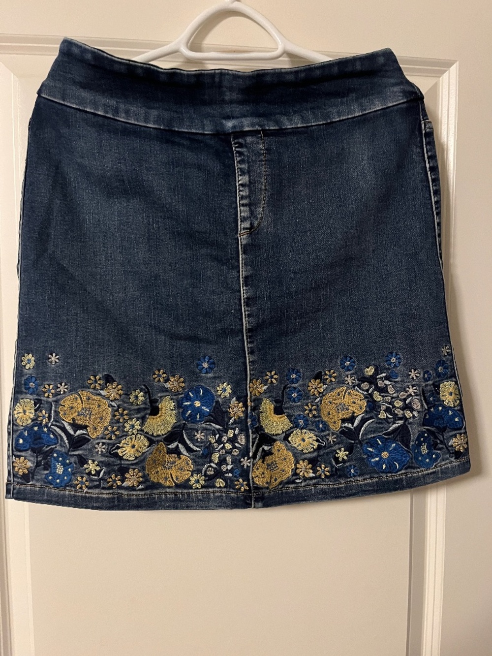 Jean mini skirt